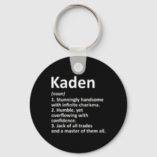 Kaden Definition Personalized Name Funny Birthday  Keychain