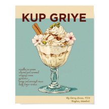 Kadikoy On My Mind Retro Food Poster