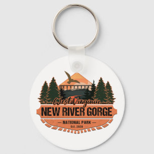 Kaedam Gifts New River Gorge National Park Hiking Keychain