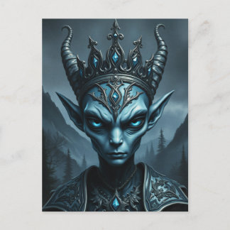 Kael'Thar Roi du Vide - Carte postale de fantasy g