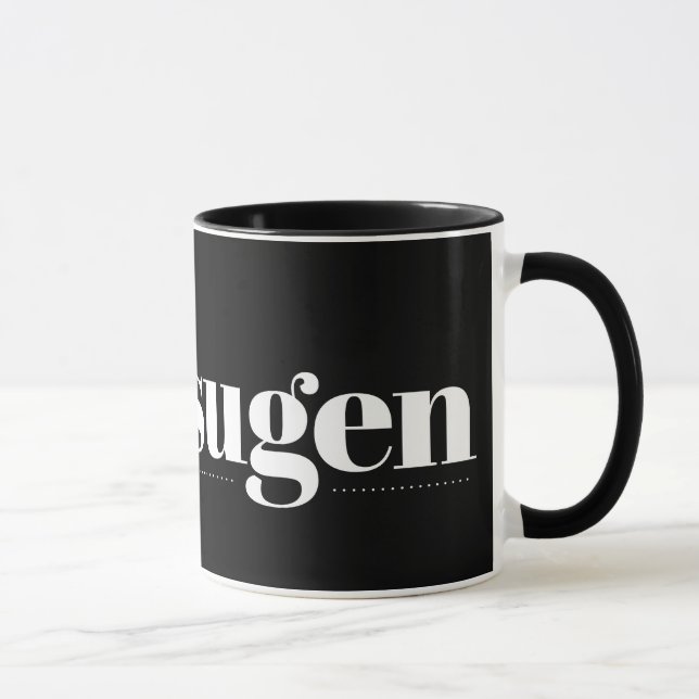 Kaffesugen Black Mug (Right)