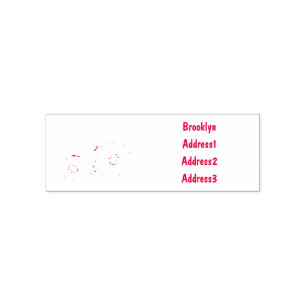 Kaffir lime cartoon illustration self-inking stamp