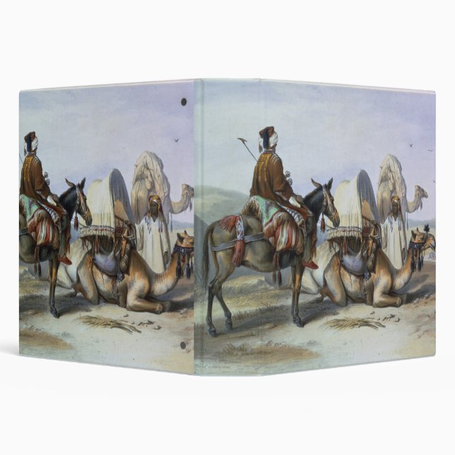 Kafila with a Camel Bearing a Hodesh, illustration Binder (Background)