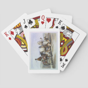 Kafila with a Camel Bearing a Hodesh, illustration Playing Cards