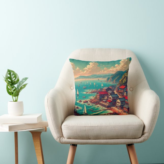 (Kagayaku Umibe) – Shining Seaside Throw Pillow (Chair)