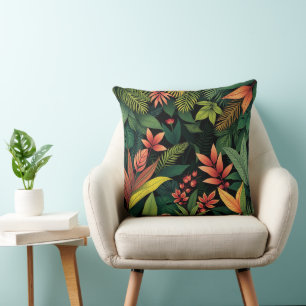 Kagu Deep Forest Inspiration Throw Pillow