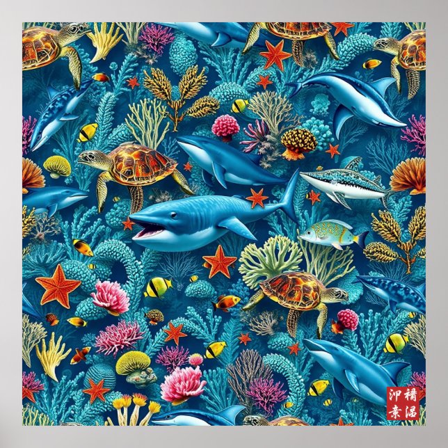 Kagu marine ecosystem.  poster (Front)