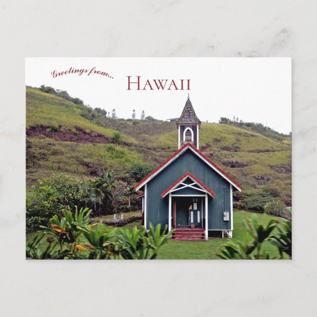 Kahakuloa Hawaiian Congregational Church Hawaii Postcard (Front)