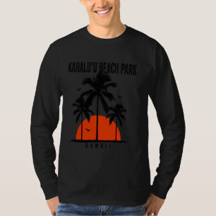 Kahalu'u Beach Park Hawaii Surfing Surfboarding T-Shirt