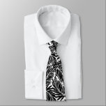 Kahanu Garden Hawaiian Palm Leaves - Black Tie<br><div class="desc">Black and white colorway. Kahanu Garden is located on the Hana Coast of Maui and hosts the largest native flora forests in the islands. Our design is oversized hand drawn palm leaves making up this bold graphic statement. This design comes in several color ways.</div>