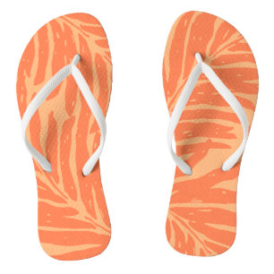 Kahanu Garden Hawaiian Palm Leaves Flip Flops