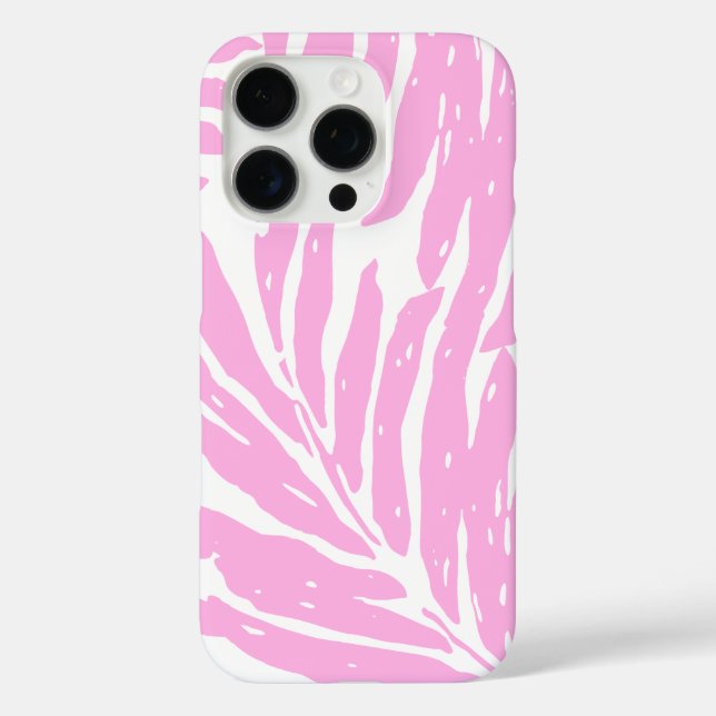 Kahanu Garden Hawaiian Palm Leaves Pink Case-Mate iPhone Case (Back)
