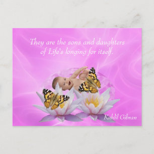 Kahlil Gibran about children Postcard