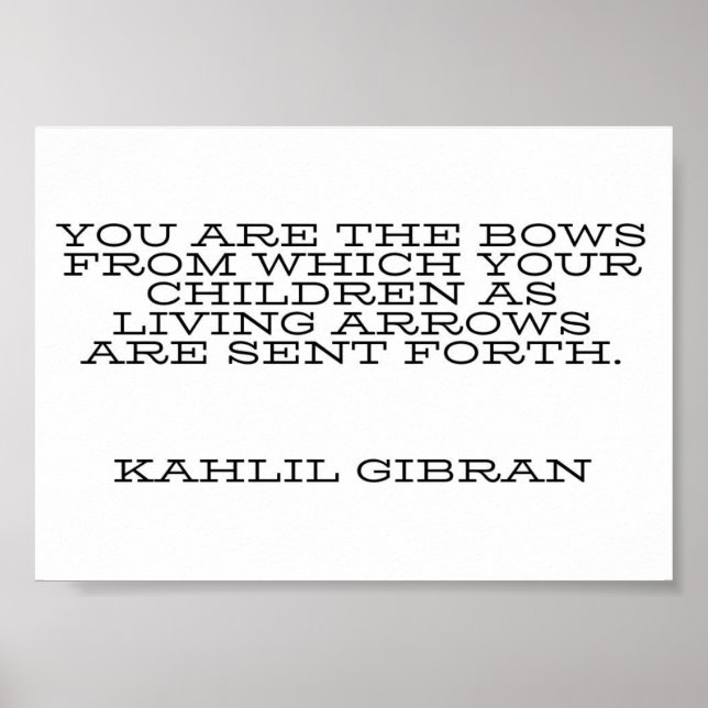 Kahlil Gibran Motivational Poster (Front)
