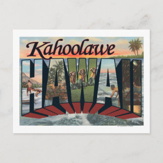 Kahoolawe, Hawaii - Large Letter Scenes Postcard