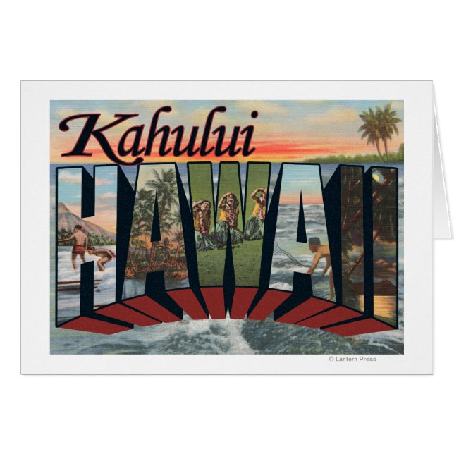 Kahului, Hawaii - Scènes de grandes lettres (Devant horizontal)