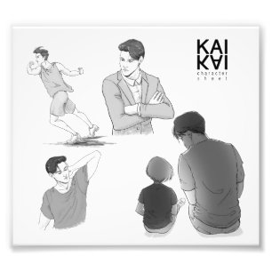 Kai Akiyama character sketch Photo Print