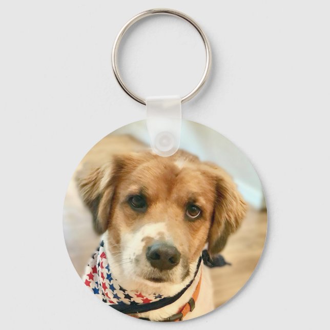 Kai Dog Face Keychain (Front)