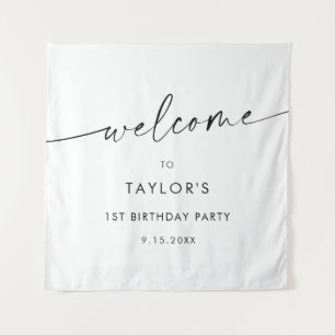 KAIA Minimalist Birthday Welcome Tapestry