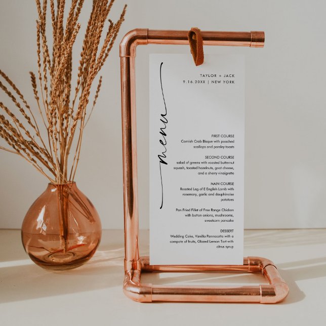 KAIA Minimalist Wedding Menu (Creator Uploaded)