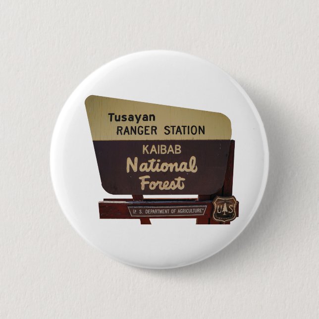 Kaibab National Forest 2 Inch Round Button (Front)