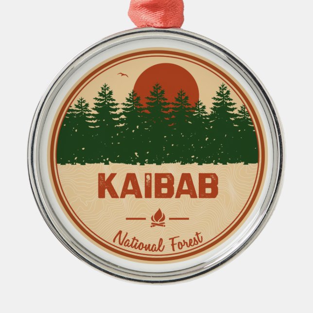 Kaibab National Forest Metal Ornament (Front)