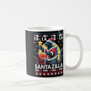 Kaiju Christmas Santazilla Japanese Monster Dinosa Coffee Mug