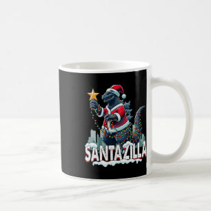 Kaiju Christmas Santazilla Japanese Monster Dinosa Coffee Mug
