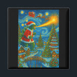 Kaiju Christmas Van Gogh Starry Night Japanese Mon Magnet<br><div class="desc">Kaiju Christmas Van Gogh Starry Night Japanese Monster</div>