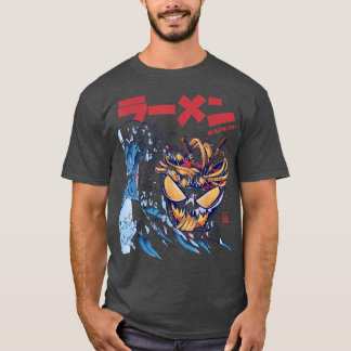 Kaiju Ramen Great Wave Off Kanagawa Japanese Food T-Shirt