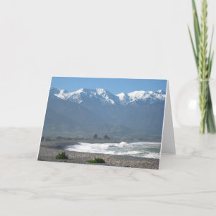 Kaikoura, carte de voeux de l'océan pacifique de