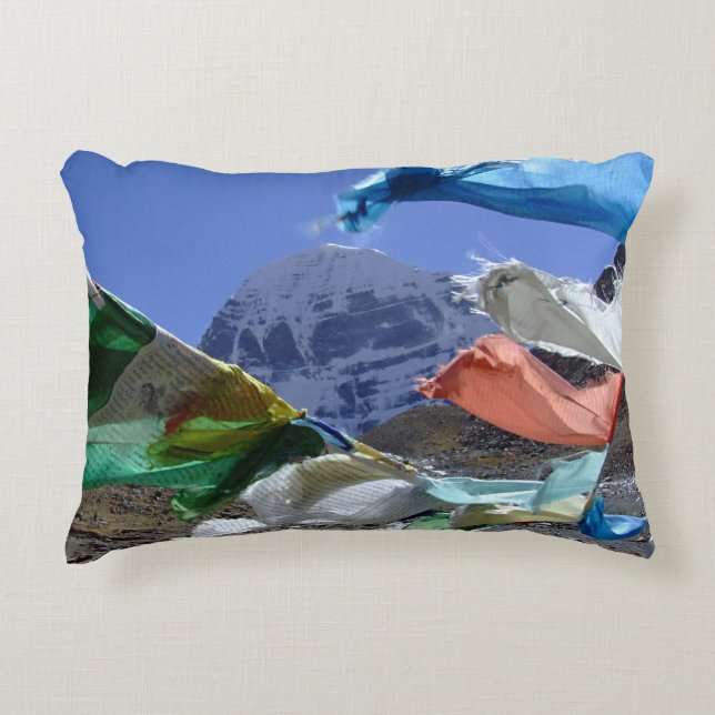 Kailash, Holy mountain, Tibet - Himalayas Accent Pillow (Front)