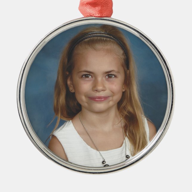 Kailey's Custom Metal Ornament (Front)