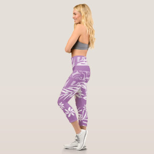 KAILI (purple) Capri Leggings
