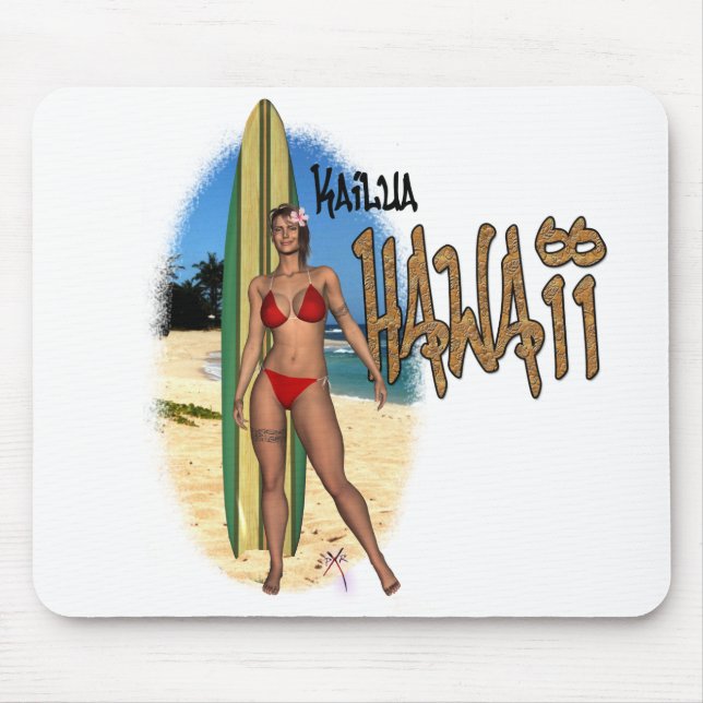 Kailua Hawaii Mousepad (Front)