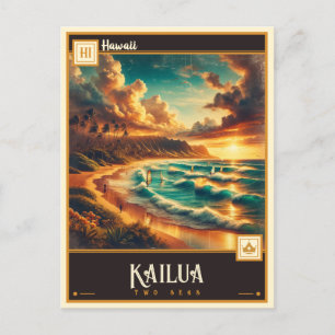 Kailua, Hawaii    Vintage Postcard