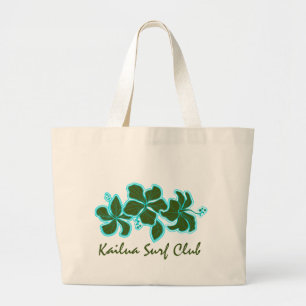 Kailua Hibiscus Surf Club Beach Bag