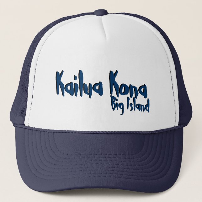 Kailua Kona big island hawaii navy hat (Front)