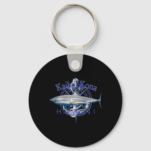 Kailua Kona Hawaii Nautical Sailing Boating  Keychain