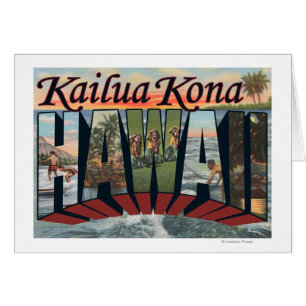 Kailua Kona, Hawaii - Scènes de grandes lettres