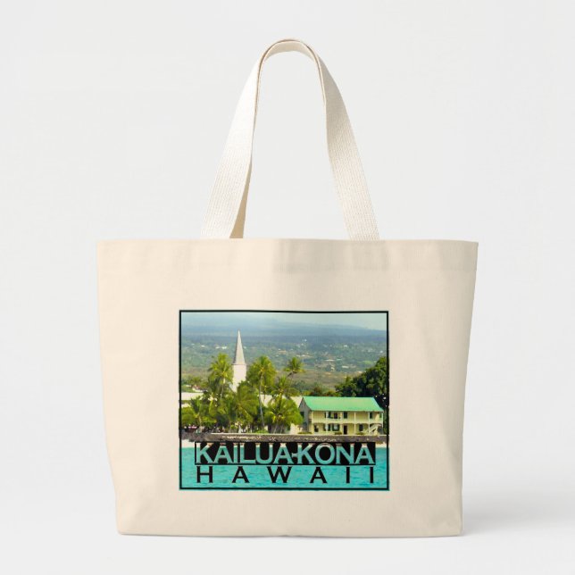 Kailua-Kona Large Tote Bag (Front)