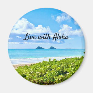 Kailua, Oahu  Square Magnet