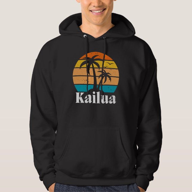 Kailua Retro Vintage  Hoodie (Front)