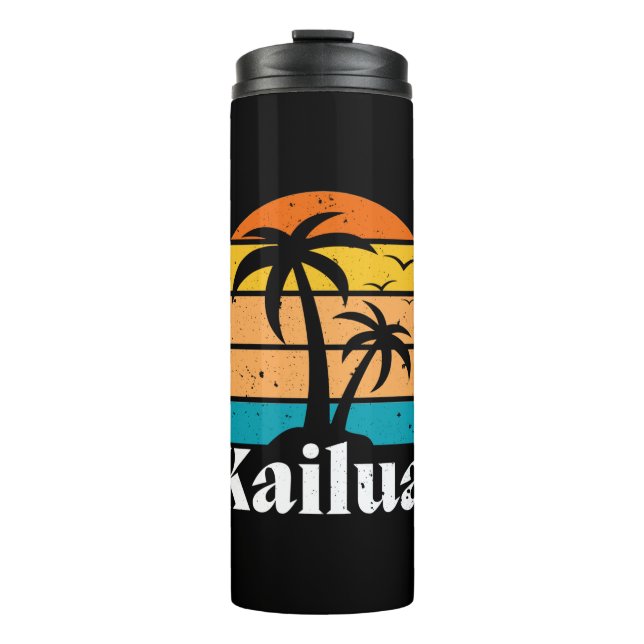 Kailua Retro Vintage Thermal Tumbler (Front)