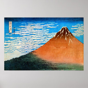 Kaisei KAIFU (Akafuji), Hokusai Poster