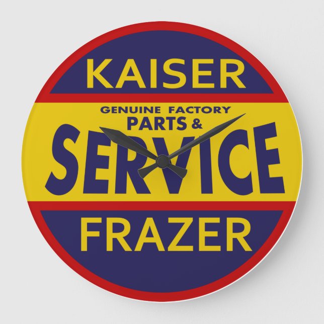 Kaiser Frazer Service vintage sign clock (Front)