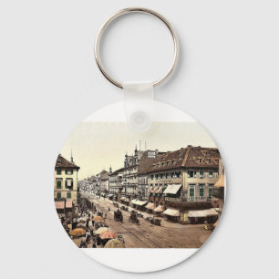 Kaiser Strasse, Karlsruhe, Baden, Germany classic Keychain