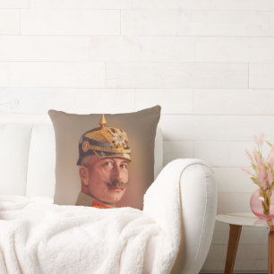 Kaiser Wilhelm II, Emperor of  Germany Throw Pillow