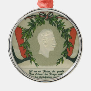 Kaiser Wilhelm II Metal Ornament