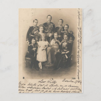 KAISER WILHELM II with his family #017D Postcard
